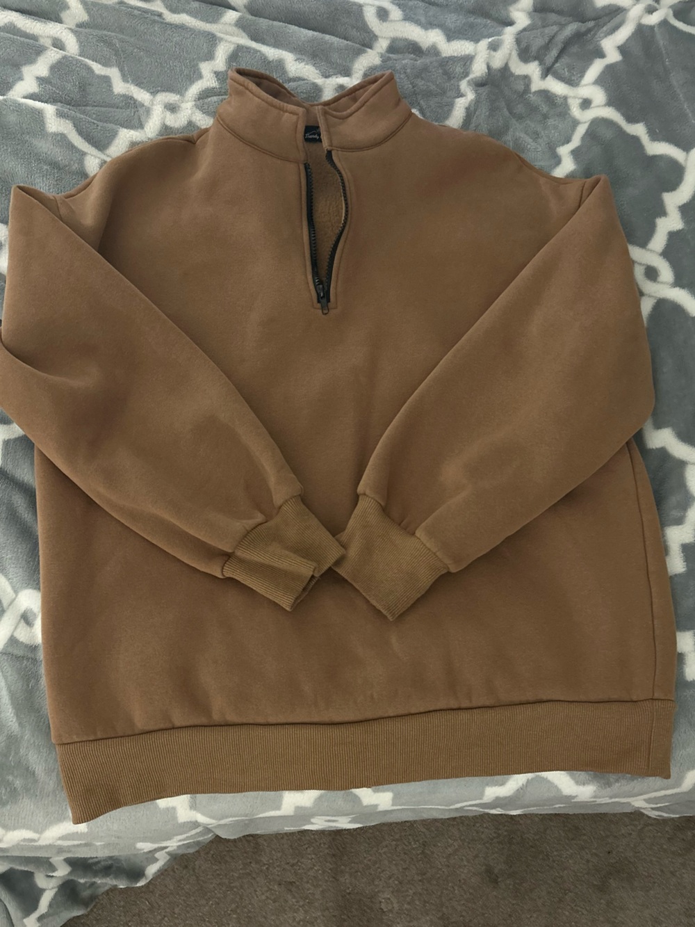 Brown Quarter Zip
